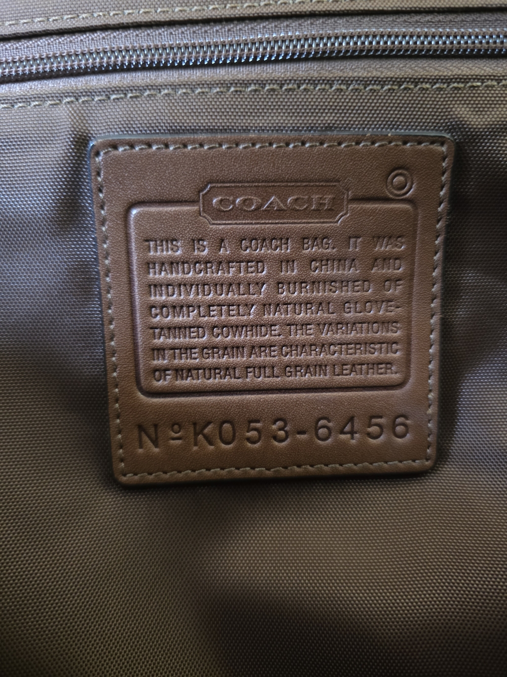 Vintage Coach Barclay Leather Briefcase Messenger Bag Cognac Laptop Work - Picture 10 of 14
